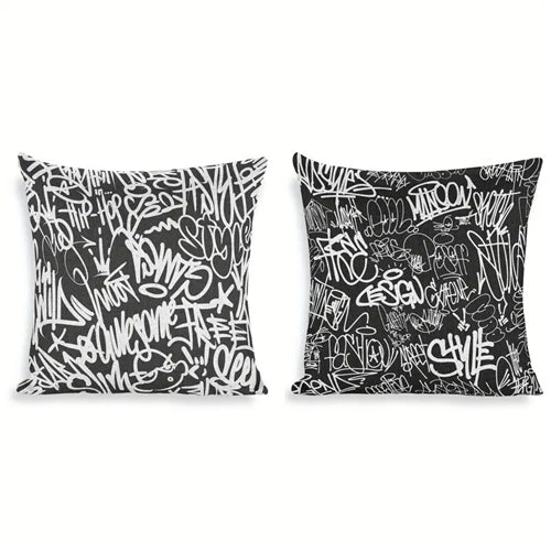 Script Graffiti Cushion Temu