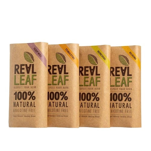 Real Leaf Herbal Smoking Blend- Stimulating 20g JD Suppliers