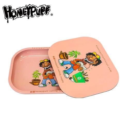HP Rolling Tray w/Lid- Pink Cig Corp