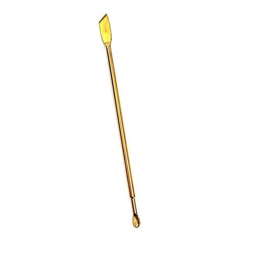 Long Snuff Spoon Gold 10cm