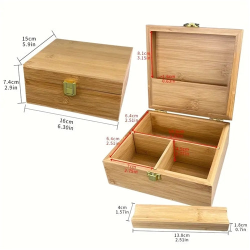 Bamboo Stash Box Temu