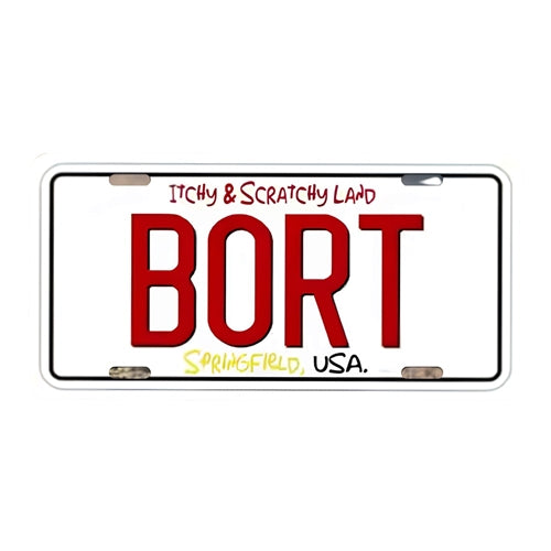 'Bort' Licence Plates