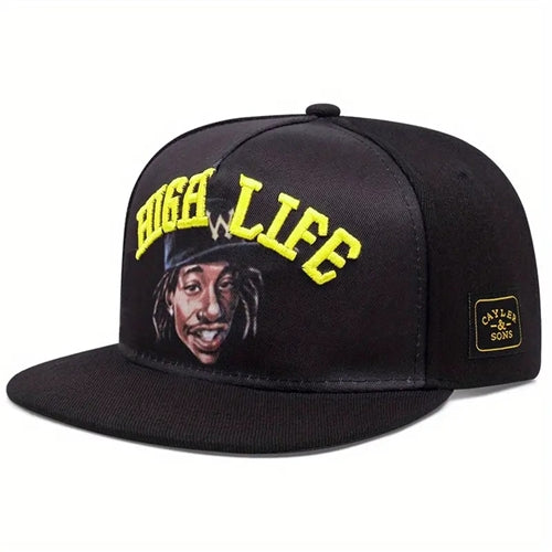 High Life Cap- Black Temu