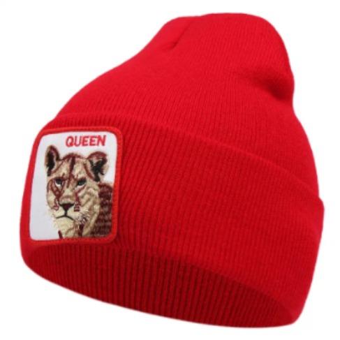 Queen Beanie- Red Temu