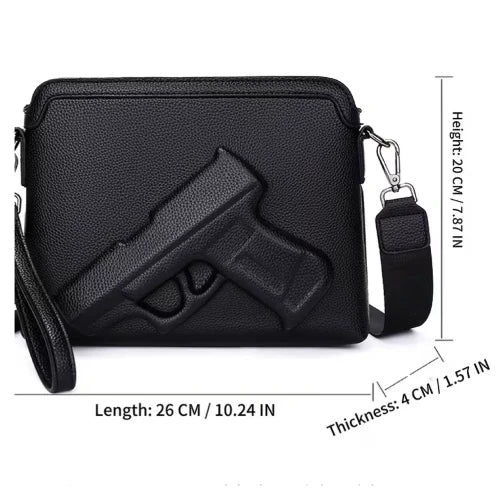 Pistol Outline Shoulder Bag