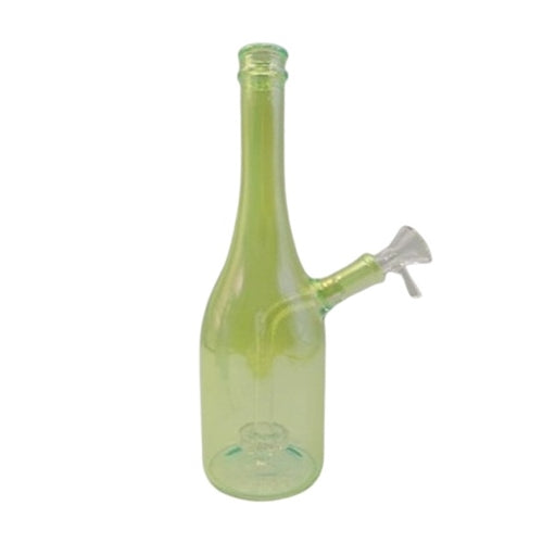 Holographic Glass Bottle- 25cm (Green) Xu Bongs