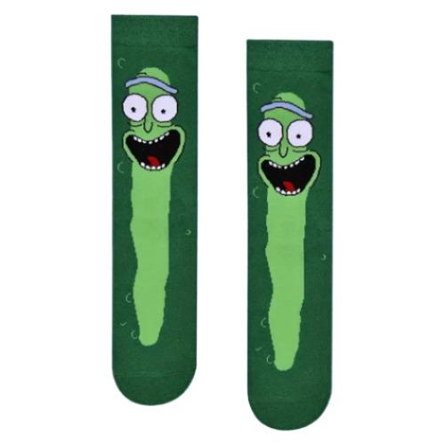 Pickle Rick Socks- Green Temu