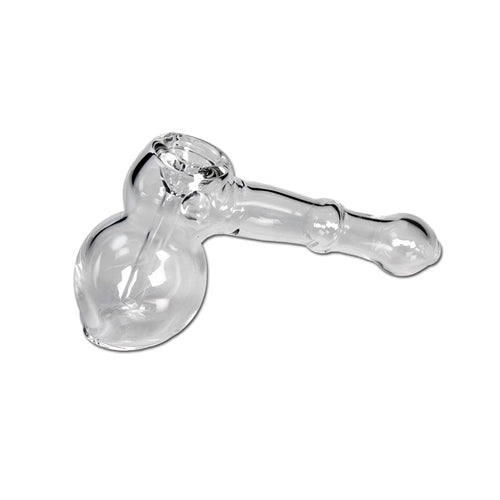 Hammer Hand Bubbler- Clear Near Dark
