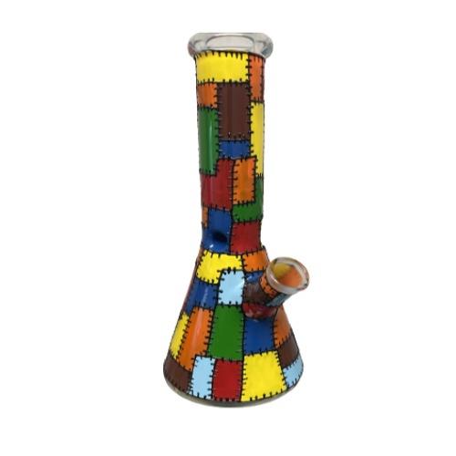 Patchwork Beaker- 25cm HF Glass