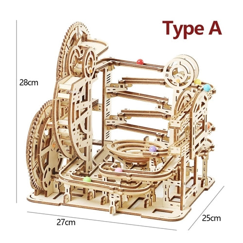 3D DIY Wooden Marble Run (Type A)