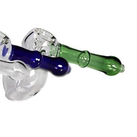 Hammer Hand Bubbler- Green Near Dark