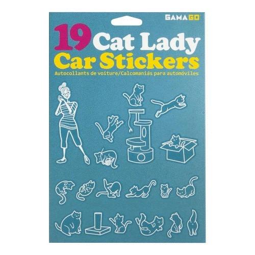 Cat Lady Car Stickers William Valentine