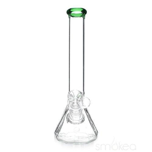 Dodecagon Beaker- Green Smokea