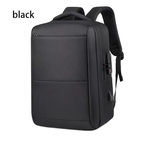 Large Lockable Backpack- Black (42x20cm) Temu