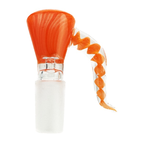 W/W Coloured Glass Cone w/ Handle- 14mm Down Under Wholesalers