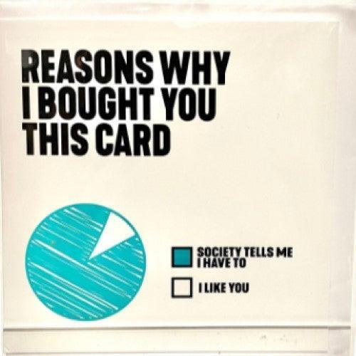 Reasons Why Card William Valentine