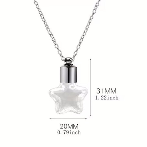 Star Glass Vial Necklace