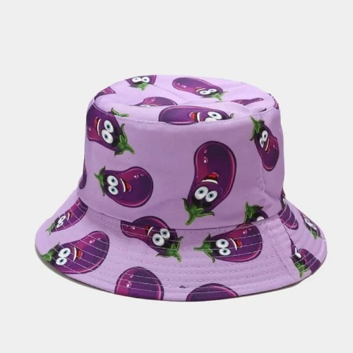 Eggplant Bucket Hat- Purple Temu