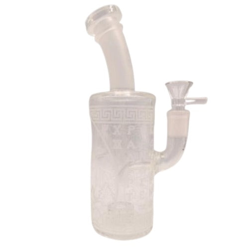 Greek Key Design Bubbler- 21cm Xu Bongs