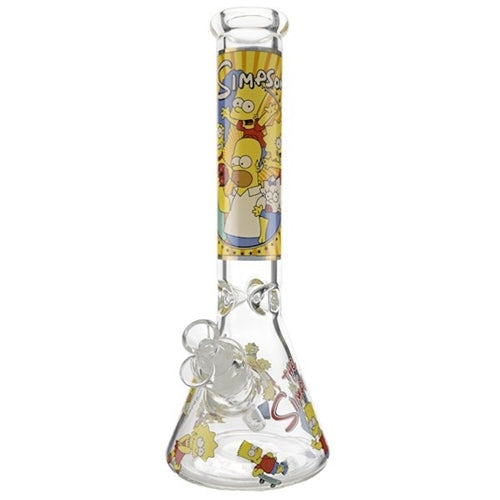The Simpsons Family Donut Glass Beaker- 25cm Down Under Wholesalers