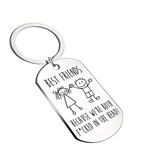 Best Friends F*cked In The Head Keyring Temu