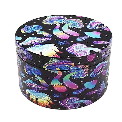 4pc Grinder 63mm- Neon Mushies AliExpress