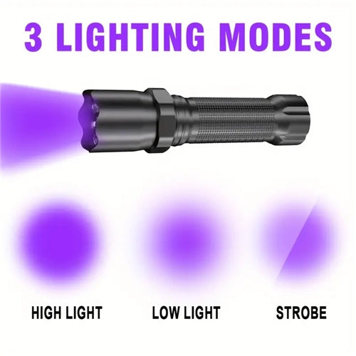 Rechargeable Multi-Mode UV Torch Temu