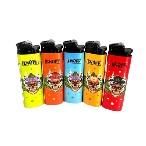 Enuff Disposable Flint Lighter- Skull Cig Corp