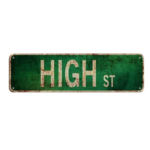 High St Retro Sign Temu