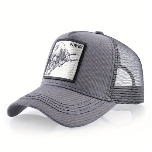 Power Bull Cap- D. Grey