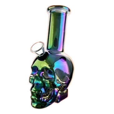 Skull Glass Pocket Pipe