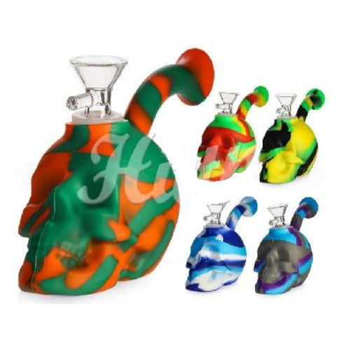 Hittn' Silicone Skull Shenghong Glass