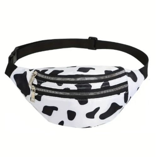 Cow Print Waist Bag Temu
