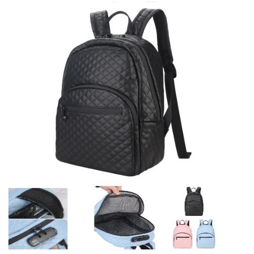 FD S/Proof Padded Backpack- Black