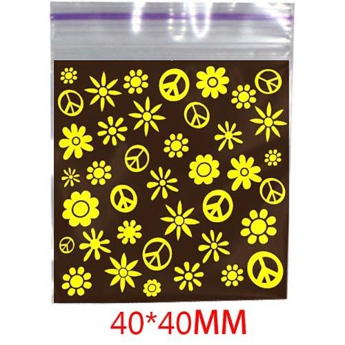 Pattern Bags, 40x40mm- Hippie Trio Trading