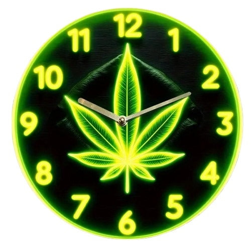 Neon Leaf Clock Temu