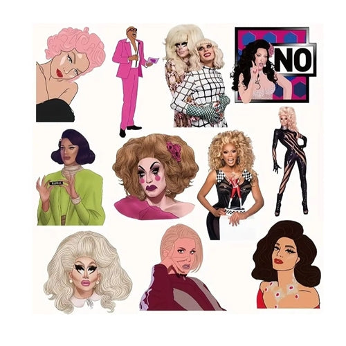 Drag Race Stickers 10pk Temu