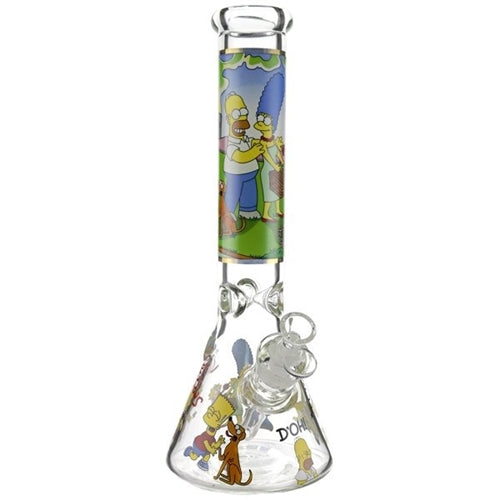 The Simpsons Family Picnic Glass Beaker- 25cm Down Under Wholesalers