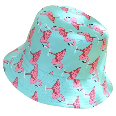 Flamingo Bucket Hat- Blue