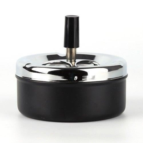 Spinner Ashtray Lge- Black MRK