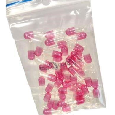 Size 2 Pink/Clear Caps 50pk High on Chapel
