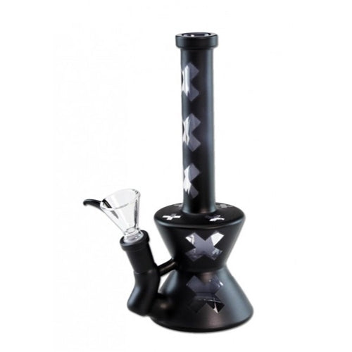 Black Leaf Crosses Matte Black- 21cm Near Dark
