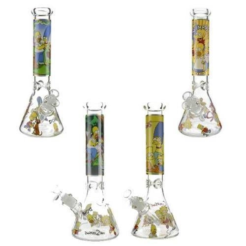 The Simpsons Family Glass Beaker- 25cm Down Under Wholesalers