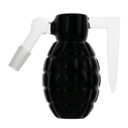 Grenade Glass Chamber- 14mm Black Down Under Wholesalers