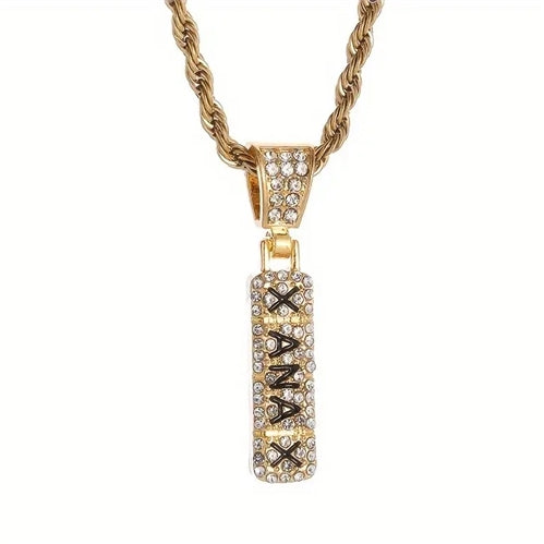 Xanax Brick Necklace Temu