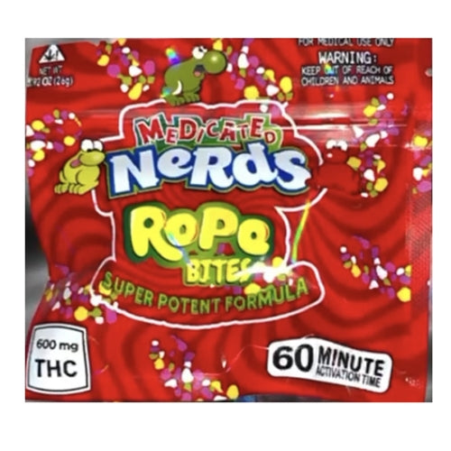 Medicated Nerds Rope 600mg Green Leaf Premium