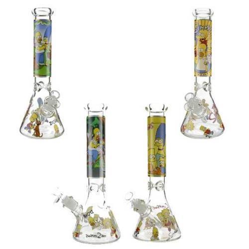Glass Beaker 35cm W/P- The Simpsons Down Under Wholesalers