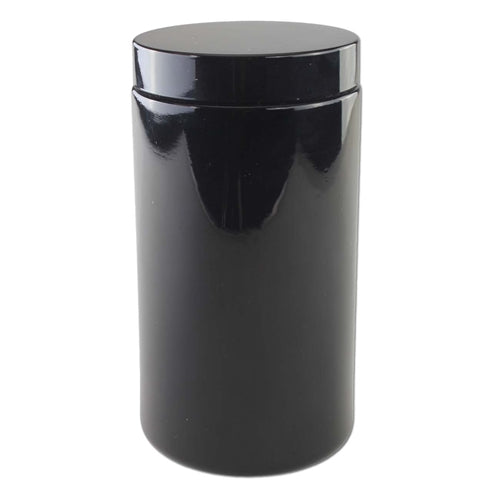 Violet Glass Jar 500ml Near Dark