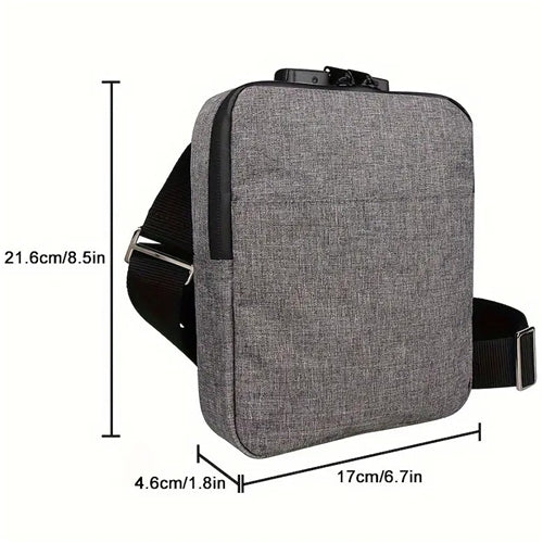 FD S/Proof Sling Bag w/Lock Temu