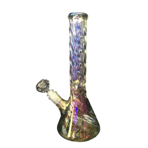 Holographic Twist Beaker- 32cm HF Glass